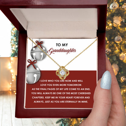 Gift for Granddaughter - To An End - Love Knot Pendant Necklace - Mallard Moon Gift Shop