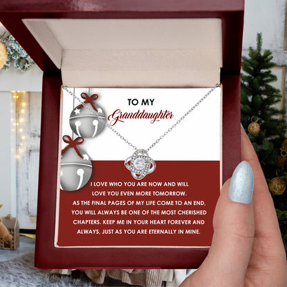 Gift for Granddaughter - To An End - Love Knot Pendant Necklace - Mallard Moon Gift Shop