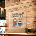 Grandfather Gift Personalized Grandkids Acrylic Plaque