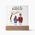 Grandma or Grandpa Gift - Rockin' the Life Custom Acrylic Plaque