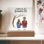 Grandma or Grandpa Gift - Rockin' the Life Custom Acrylic Plaque