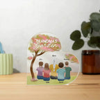 Grandma's Garden Personalized Acrylic Heart Plaque