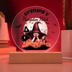 Grandma's Pumpkin Patch - Personalize with Grandkid's Names for a Spooky Halloween Acrylic Plaque