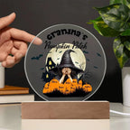 Grandma's Pumpkin Patch - Personalize with Grandkid's Names for a Spooky Halloween Acrylic Plaque
