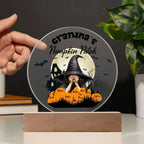 Grandma's Pumpkin Patch - Personalize with Grandkid's Names for a Spooky Halloween Acrylic Plaque