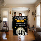 Halloween Personalized Mink Fleece Blanket - I'm the Grandma Witch But More Magical