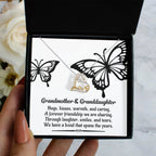 Grandmother - Granddaughter We Have a Bond That Spans the Years Heart Pendant Necklace