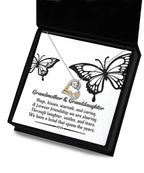Grandmother - Granddaughter We Have a Bond That Spans the Years Heart Pendant Necklace