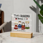 Grandmother Personalized Gift From Grandkids Acrylic Plaque
