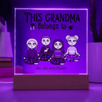Grandmother Personalized Gift From Grandkids Acrylic Plaque