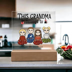 Grandmother Personalized Gift From Grandkids Acrylic Plaque