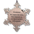 Grandparents Long Distance Relationship Gifts, No matter the miles that separate us, Our bond remains unbreakable - Birthday Christmas Unique Gifts
