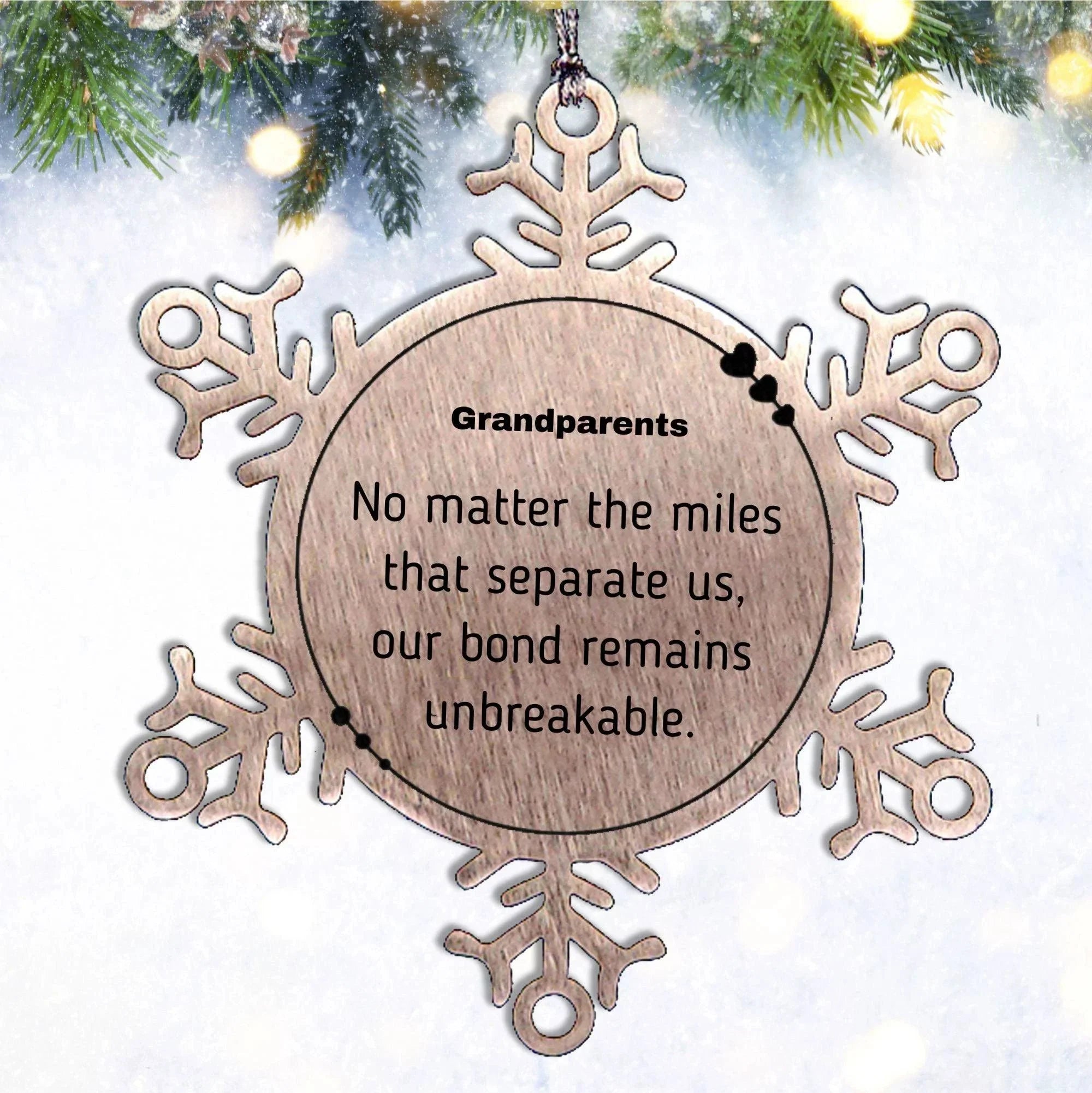 Grandparents Long Distance Relationship Gifts, No matter the miles that separate us, Our bond remains unbreakable - Birthday Christmas Unique Gifts