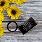 Grandson Black Engraved Keychain, Motivational Heartfelt Birthday, Christmas Holiday Gifts For Grandson, You are Braver than you Believe, Loved More than you Know