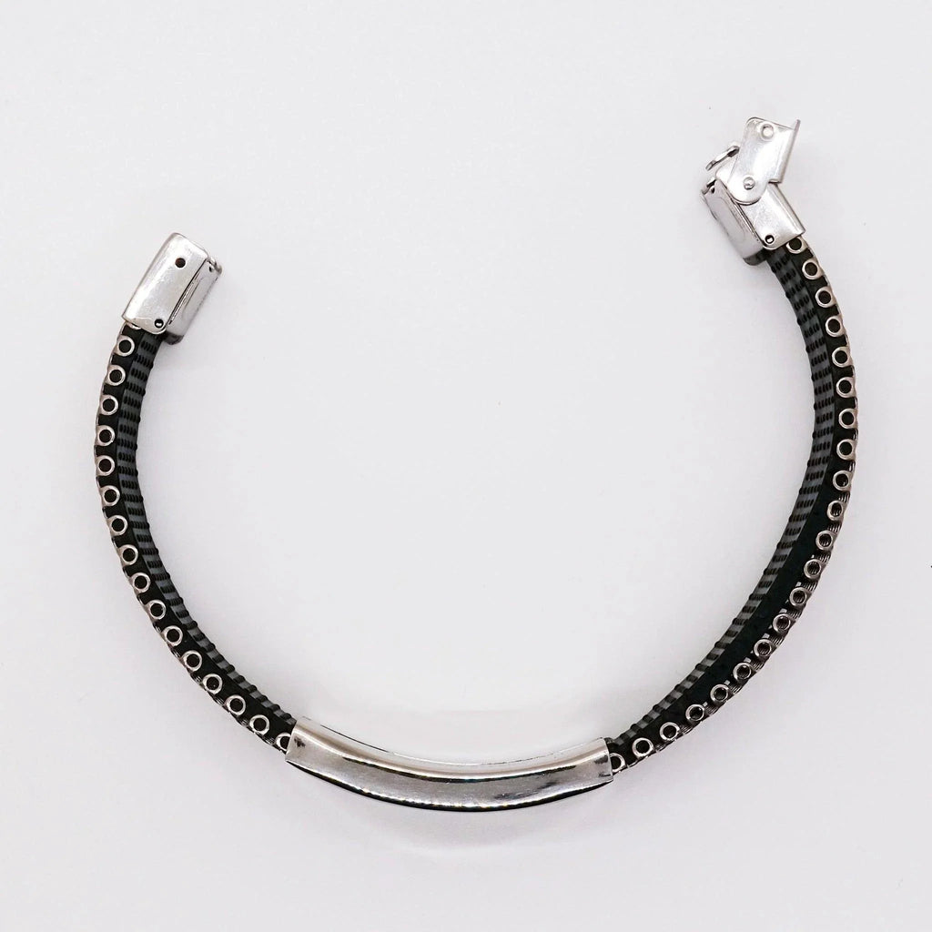 Grandson Engraved Stainless Steel Mesh Bracelet, Motivational Birthday, Christmas Holiday Gifts For Grandson, You are Braver than you Believe, Loved More than you Know