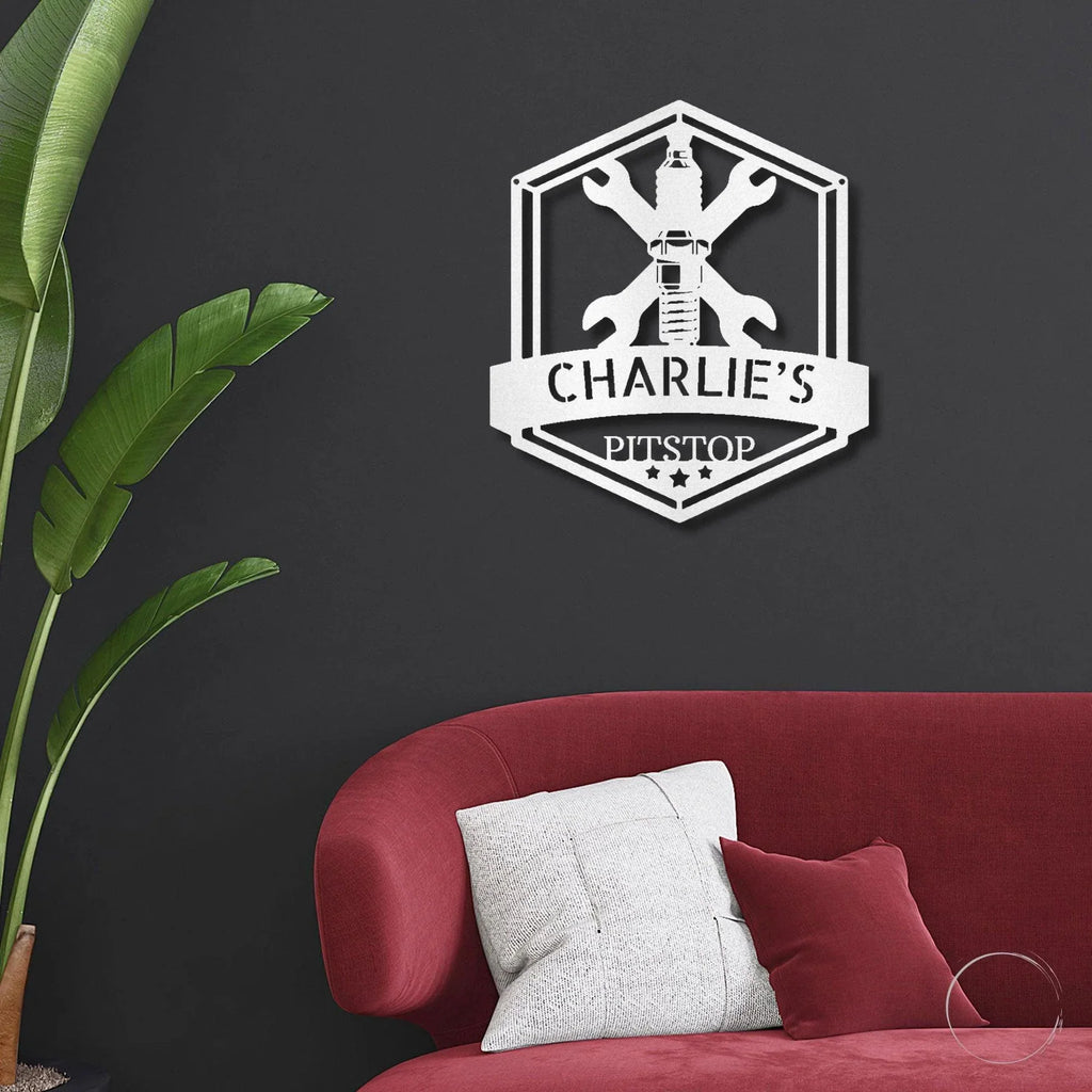 Grease Time Personalized Name Indoor Outdoor Metal Wall Art