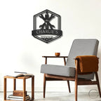Grease Time Personalized Name Indoor Outdoor Metal Wall Art