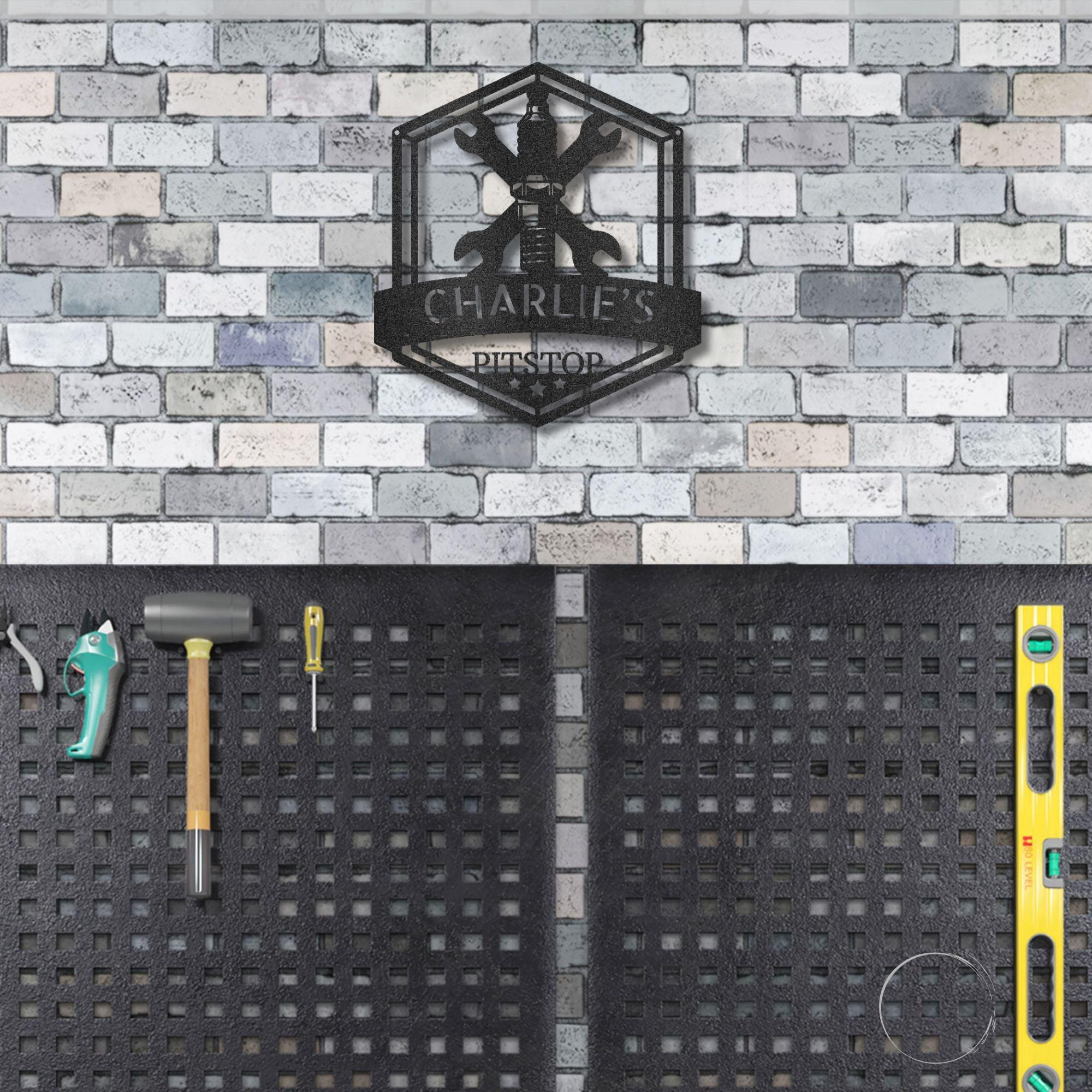 Grease Time Personalized Name Indoor Outdoor Metal Wall Art - Mallard Moon Gift Shop