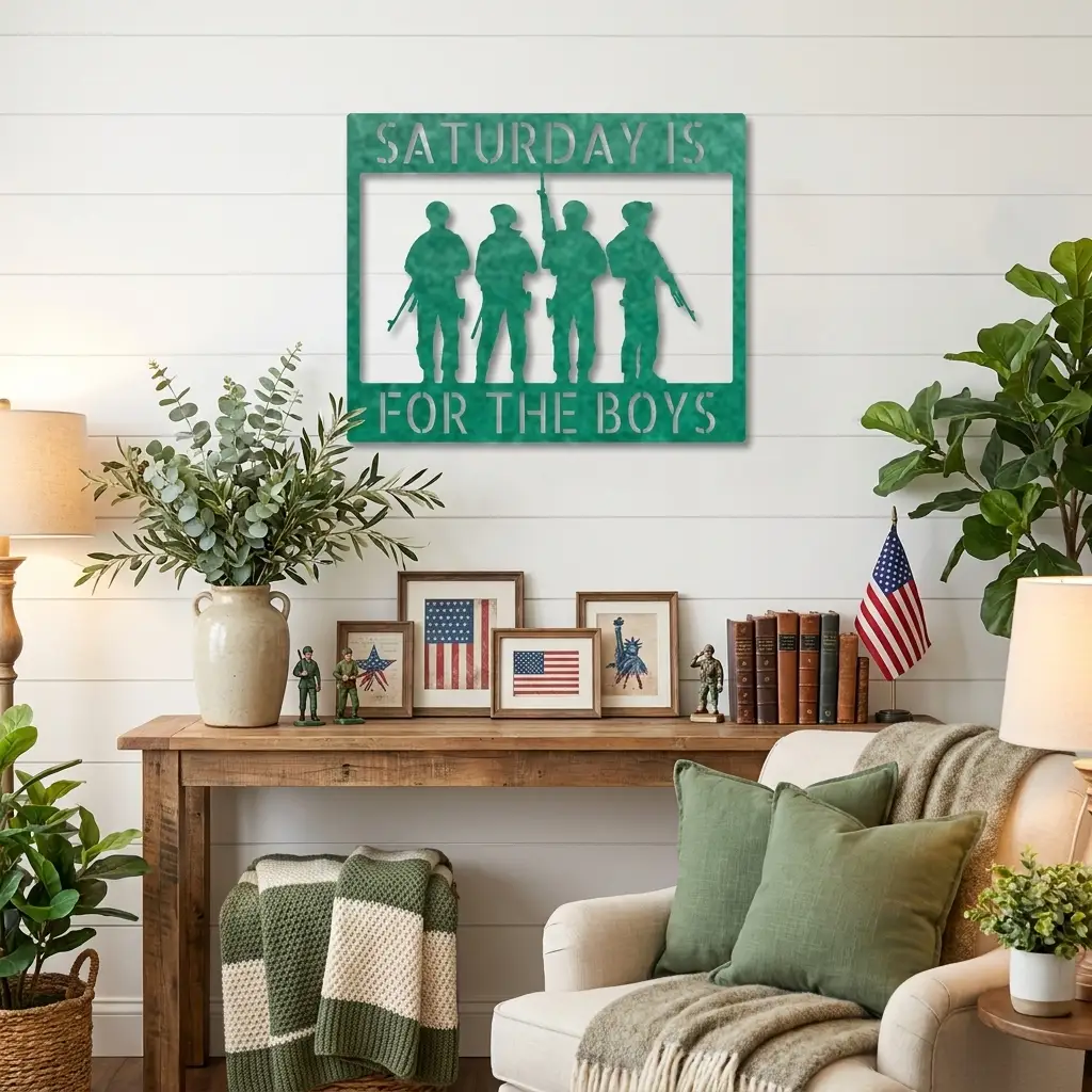 Soldier Custom Name Metal Sign Wall Art