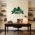 Personalized Trike Motorcycle Metal Wall Art Sign – Custom 2 Line Biker Garage Sign – Trike Rider Gift – Man Cave Decor – Steel Wall Art