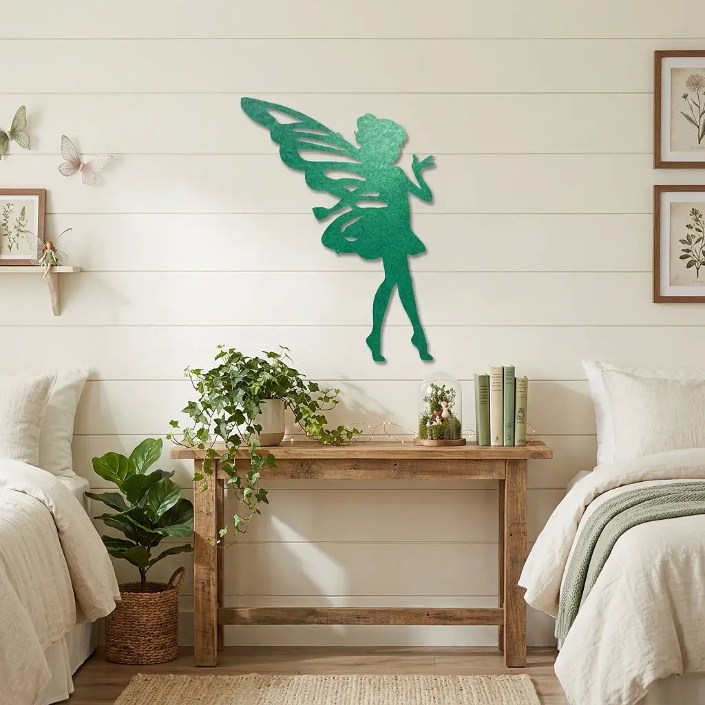 Fairy Pixie Metal Wall Sign