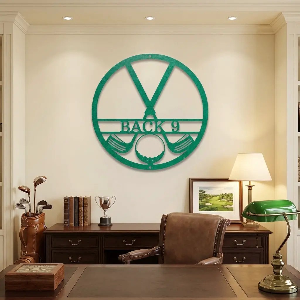 Personalized Golf Metal Wall Art Custom Name Golfer Sign Man Cave Garage Decor Gift for Golf Lover