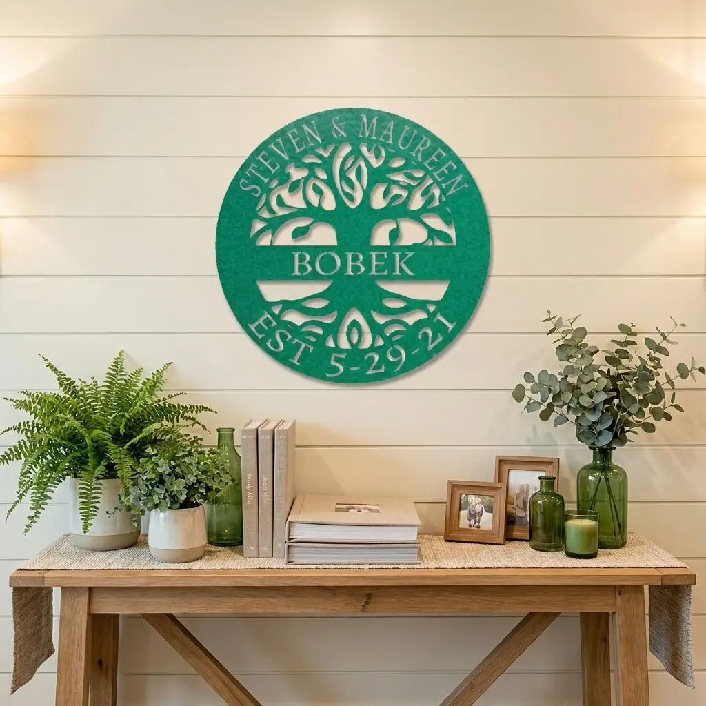 Personalized Tree of Life Metal Wall Art: Celebrate Heritage & Special Moments