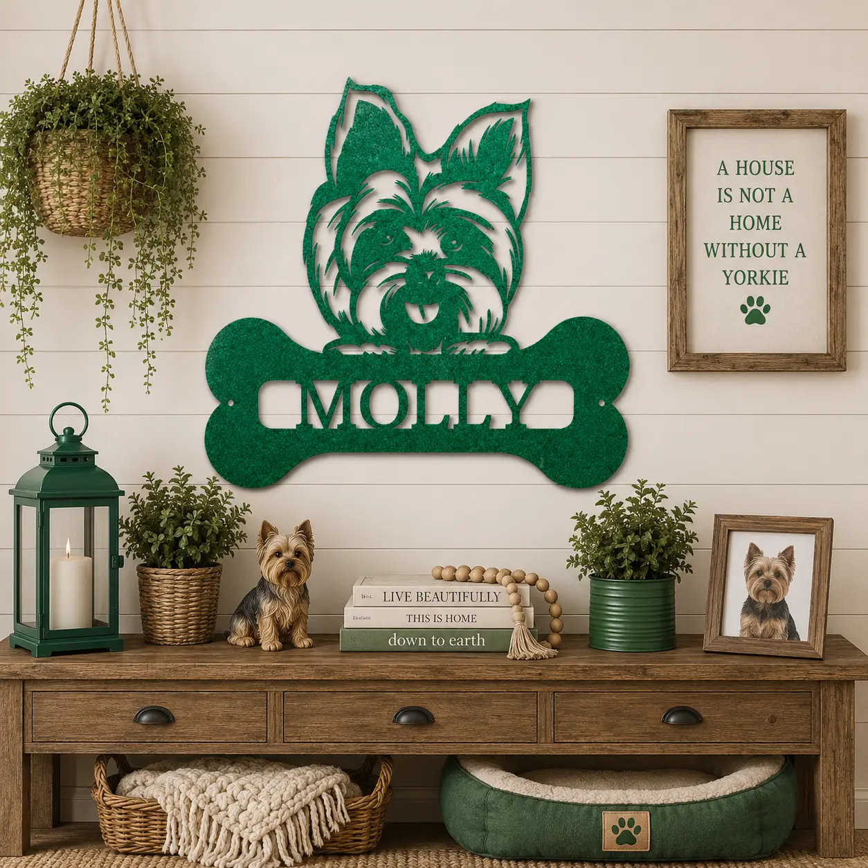 Choose Your Dog Breed Personalized Metal Wall Art – Custom Dog Name Sign, Dog Lover Gift, Laser Cut Steel Wall Hanging