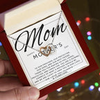 Happy Mother's Day Mom, You are Our Best Friend Interlocking Hearts Necklace