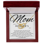 Happy Mother's Day Mom, You are Our Best Friend Interlocking Hearts Necklace