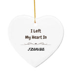 I Left My Heart in Florida Ornament – Heart-Shaped MDF State Keepsake Gift