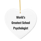 Powerful School Psychologist Ornament With Funny Quote Joy