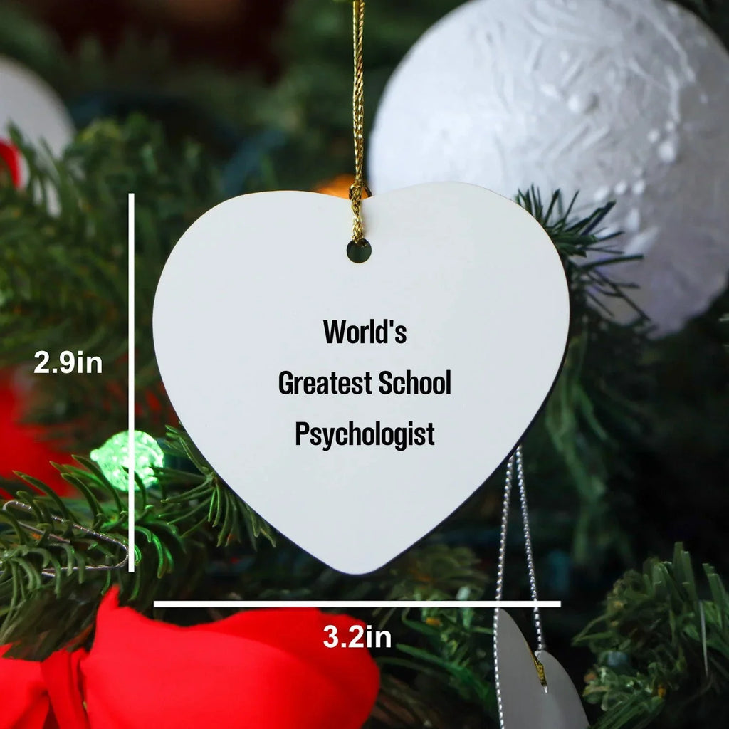 Powerful School Psychologist Ornament With Funny Quote Joy