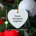 Aerospace Engineer Funny Quote Heart Ornament for Christmas