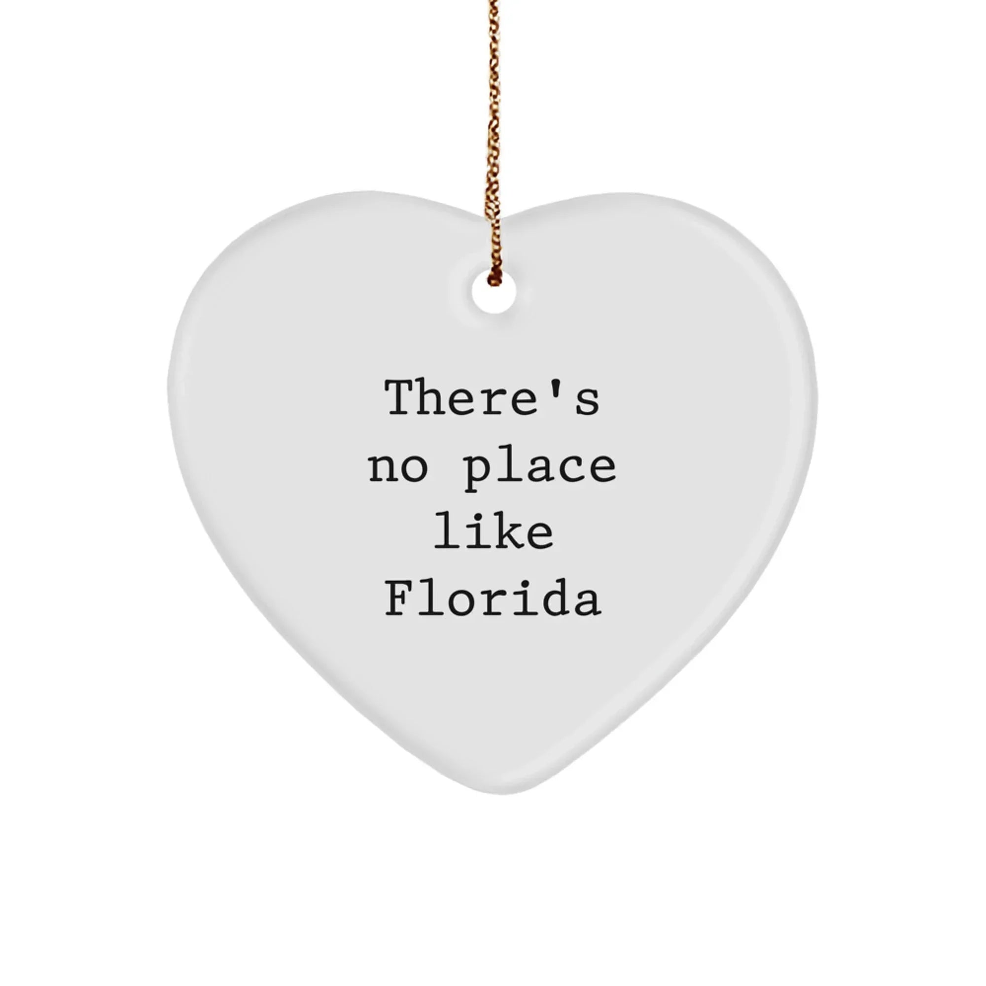 Funny Florida Heart Ornament Gifts from Friends to Men or Women for Florida Christmas Unique Gifts