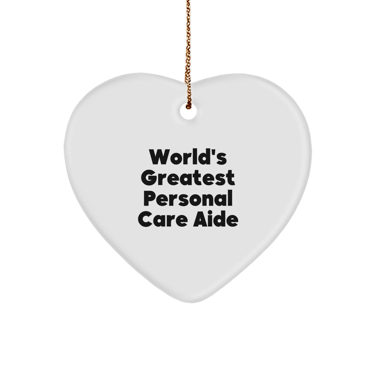 Heart Christmas Ornament Gift for Coworkers - World's Greatest Personal - Image 1