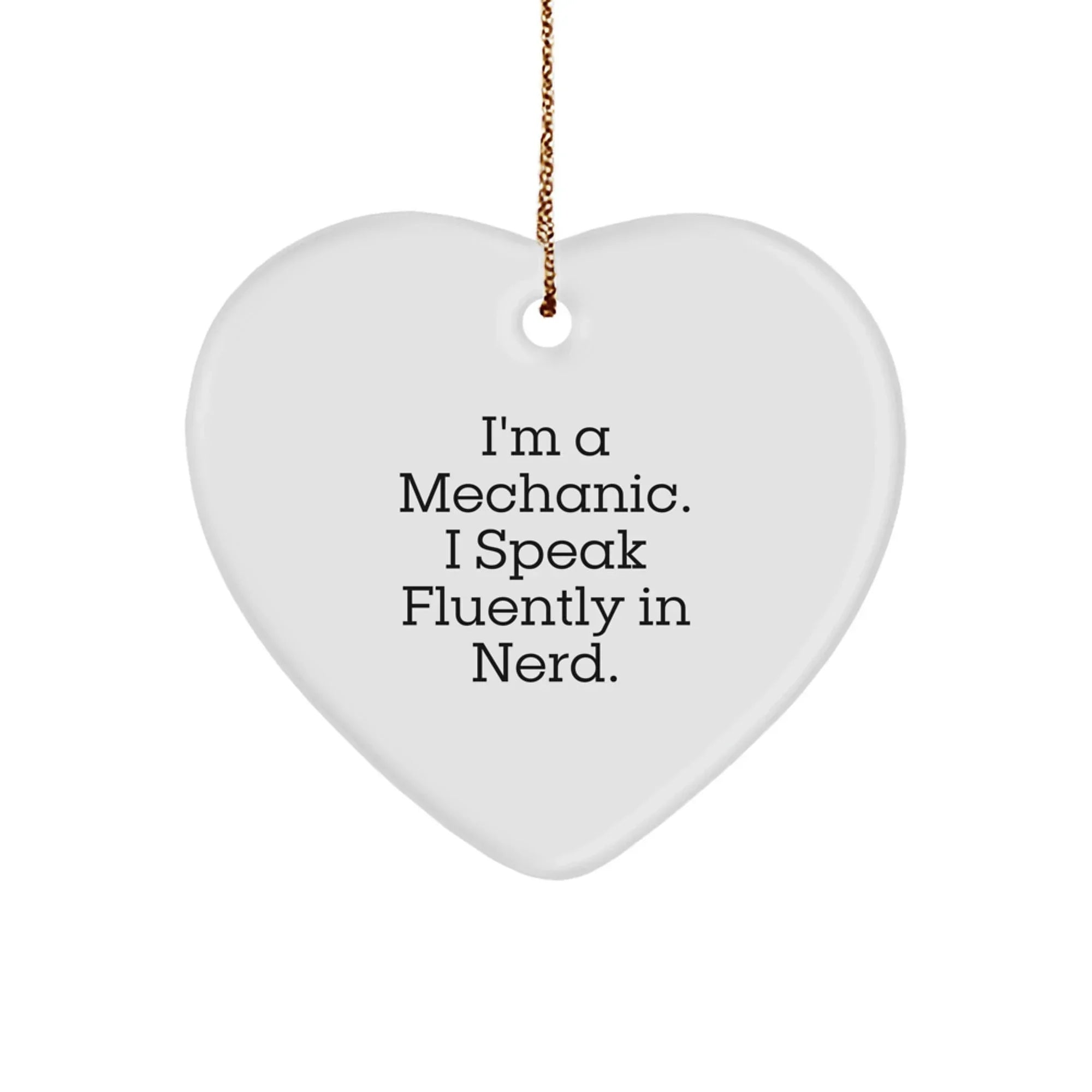 Funny Mechanic Hearts Ornament Gifts for Men, Christmas Unique Gifts from Friends, Coworkers to Mechanic Lovers