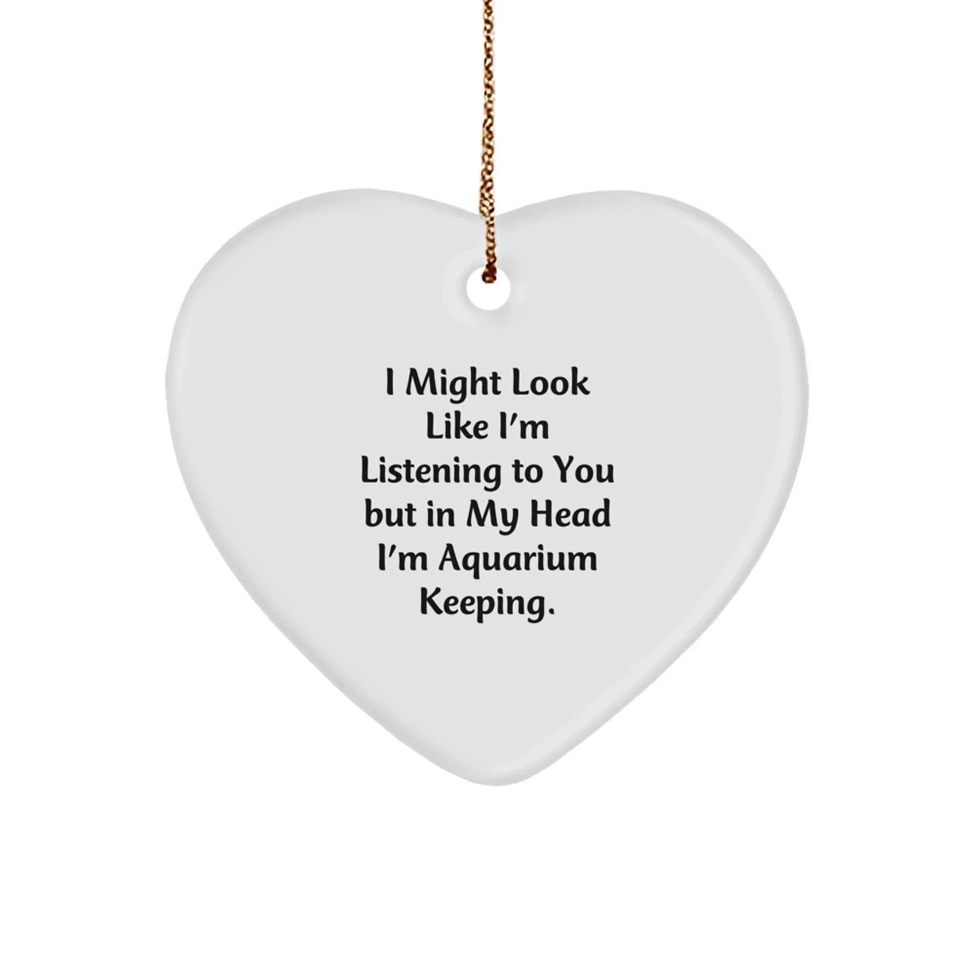 Unique Heart Ornament Gifts from Friends and Family for Aquarium Keeping Enthusiasts on Christmas