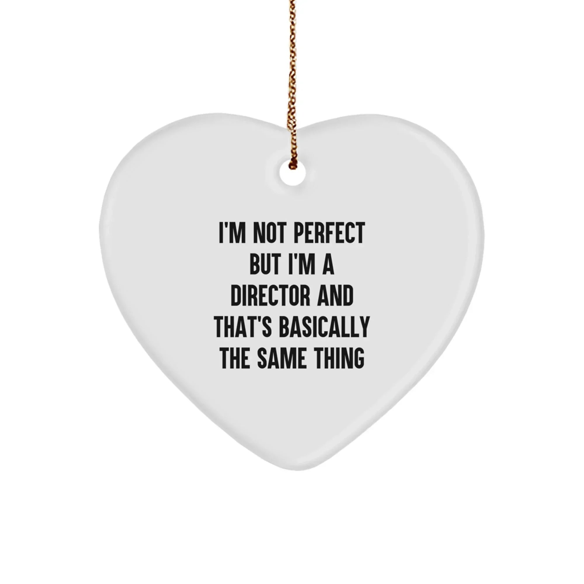 Funny Director Heart Ornament Gifts from Men to Director Friends