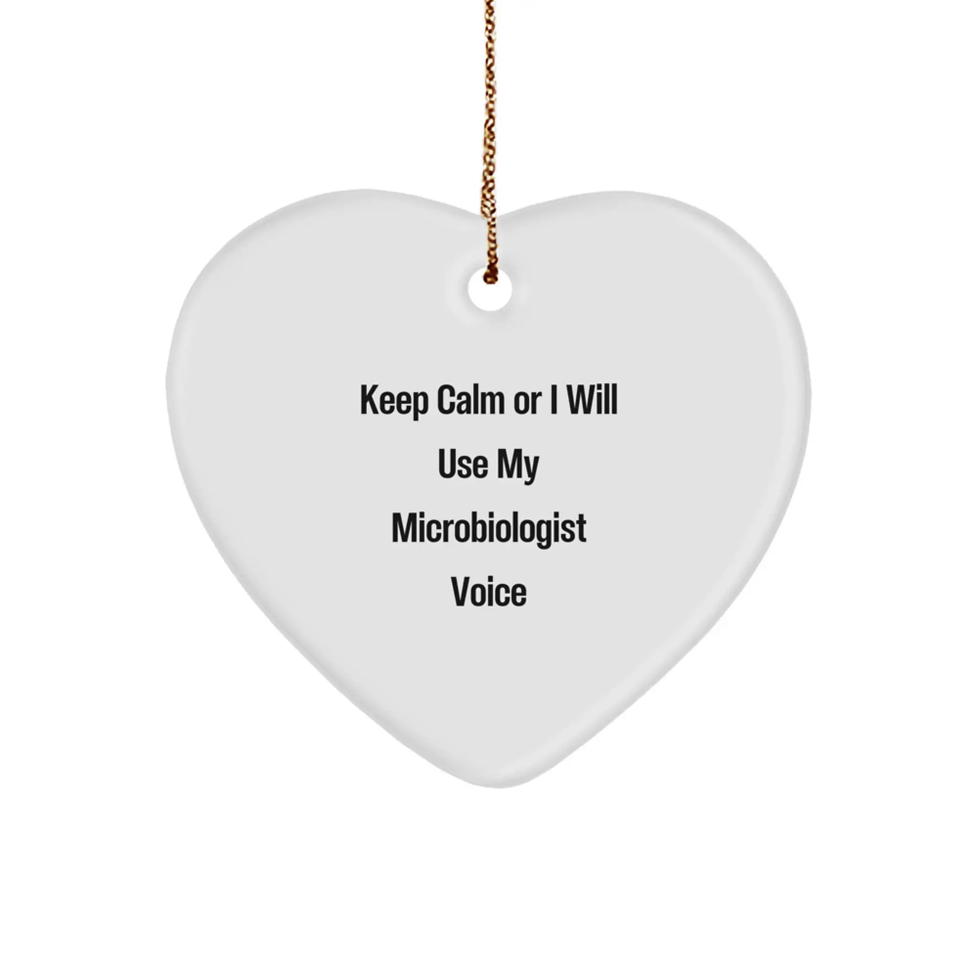 Microbiologist Heart Ornament Favorite Kids Christmas Gift for - Image 1