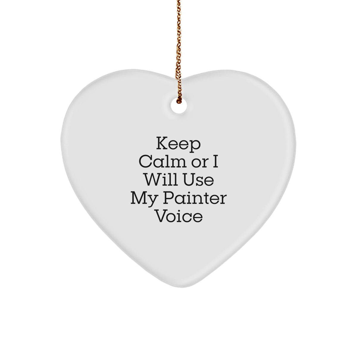 Christmas Ornament Gift for Coworkers - Painter Voice Idea - Image 1