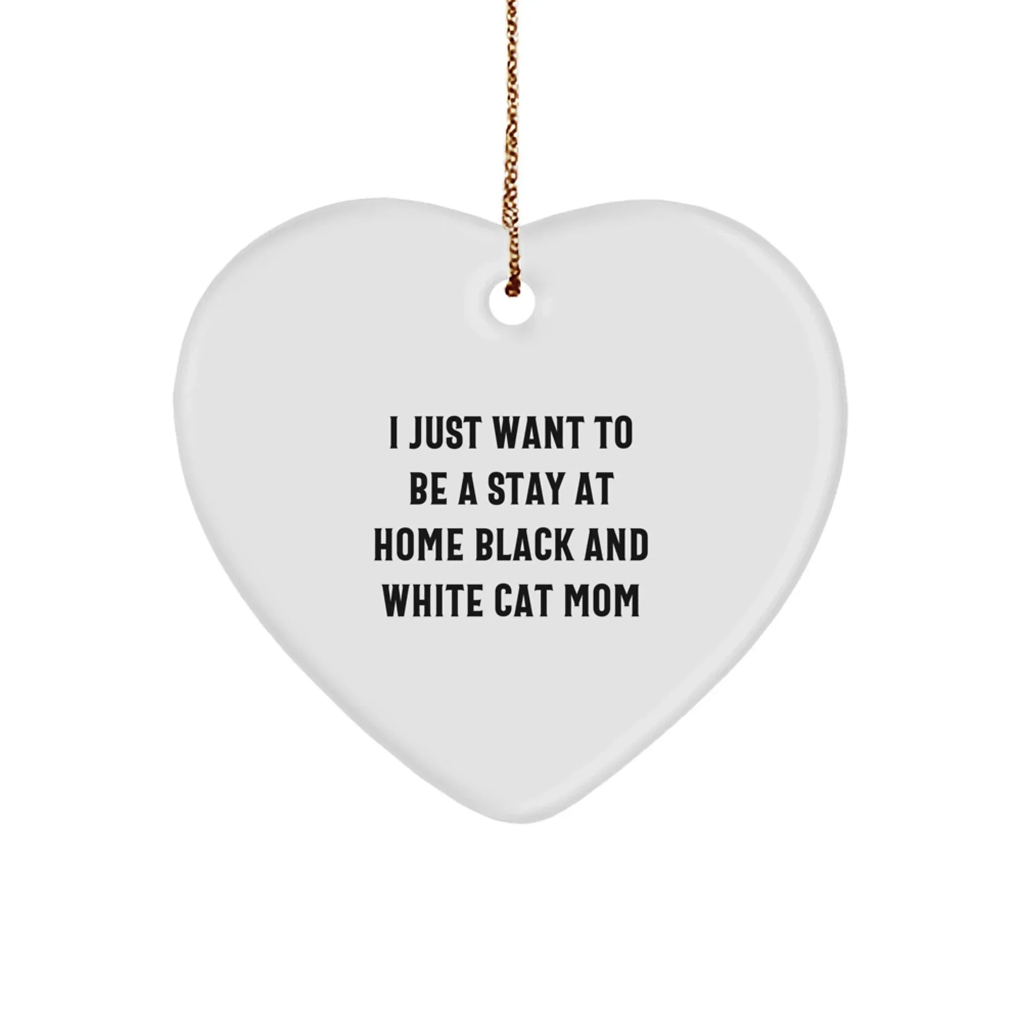 Funny Black and White Cat Mom Gifts from Friends for Black and White Cat Lovers this Christmas Unique Gift
