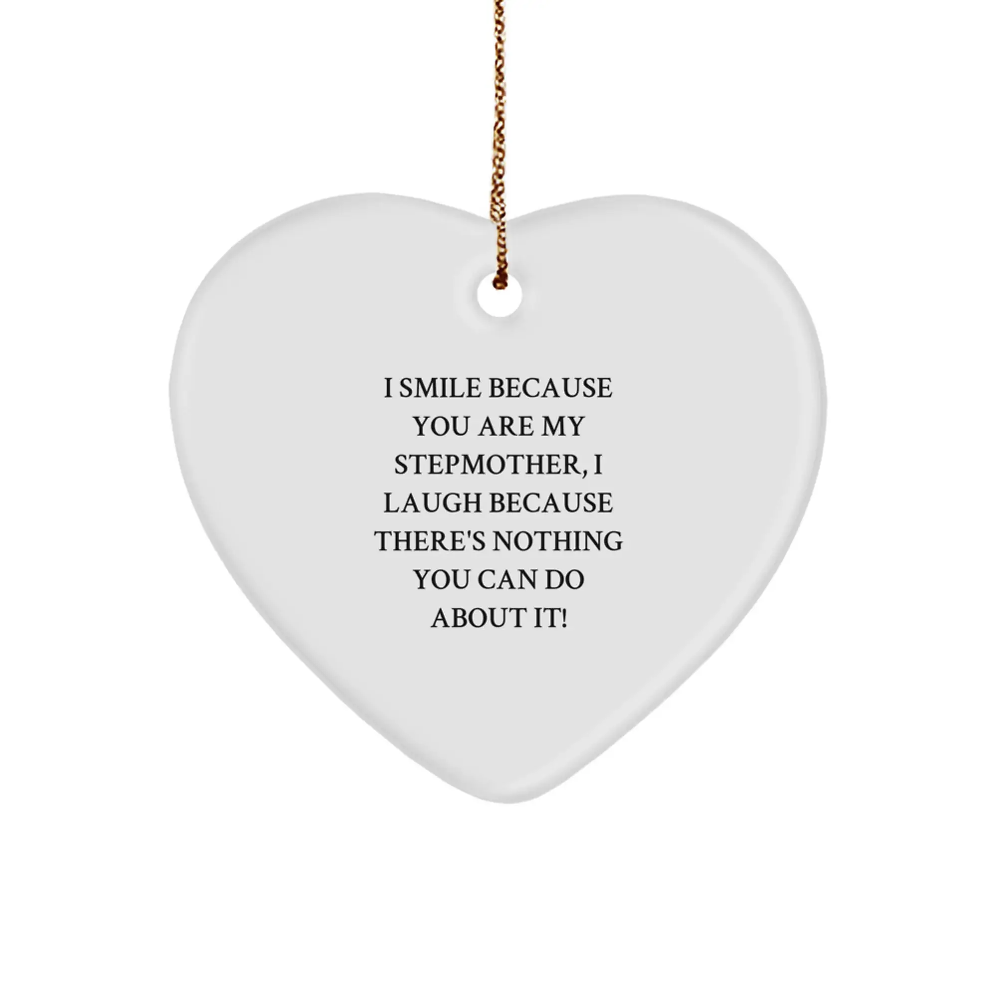 Funny Stepmother Heart Ornament Gifts from Family for Christmas Unique Presents - Image 1