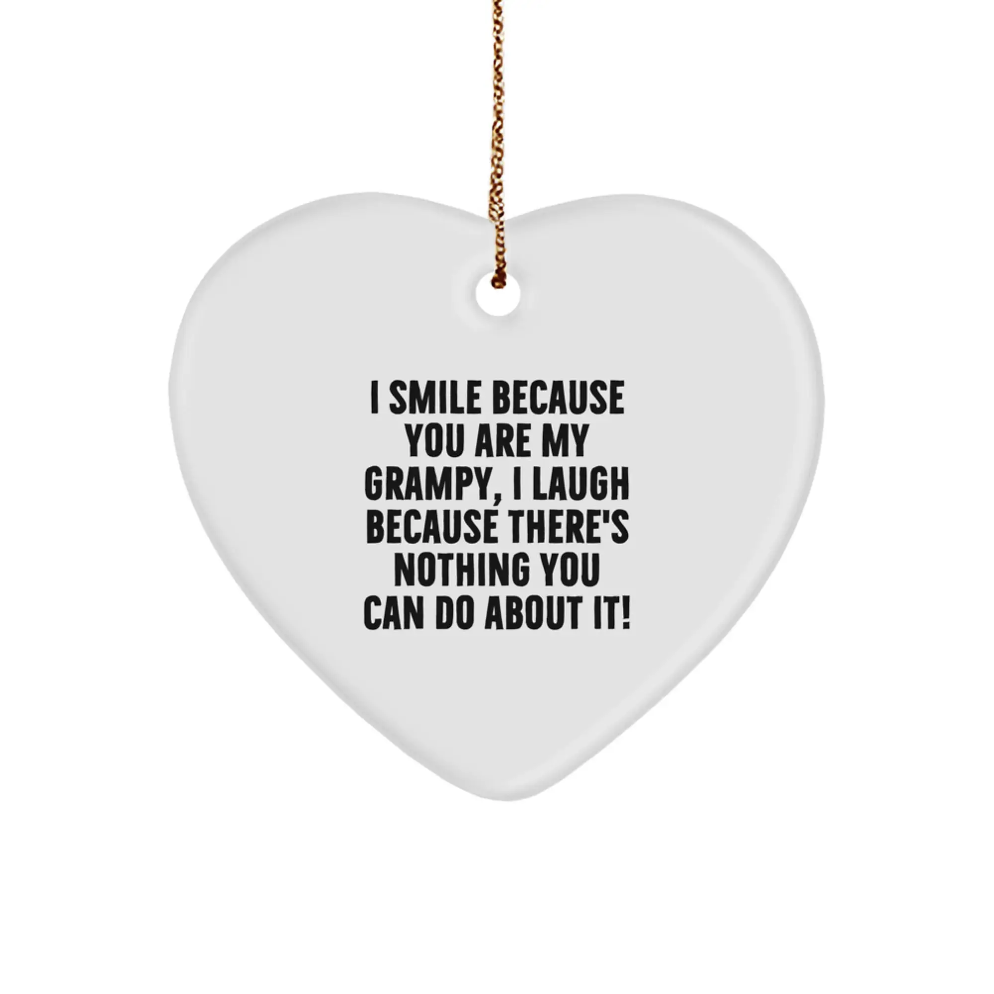 Funny Grampy Gifts from Men to Grampy, Heart Ornament, Christmas Unique Gifts for Grampy - Image 1