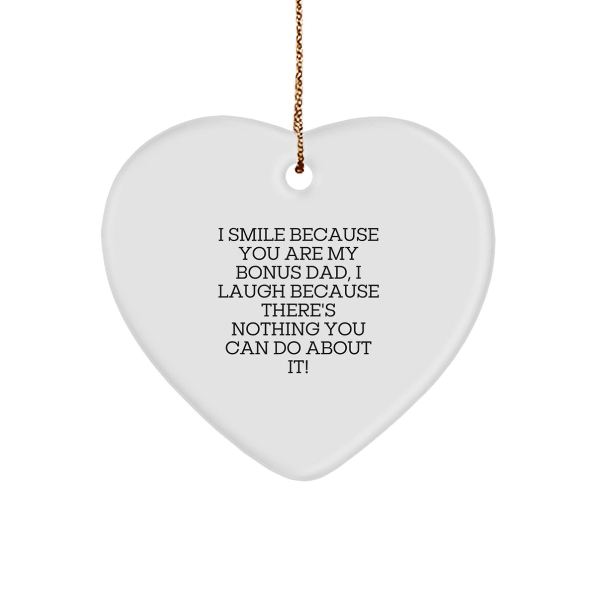 Favorite Bonus Dad Christmas Ornament Gift for a Male Relative, Funny - Image 1