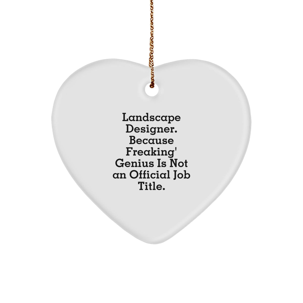 Landscape Designer Christmas Ornament for Teens Memento Gift - Image 1