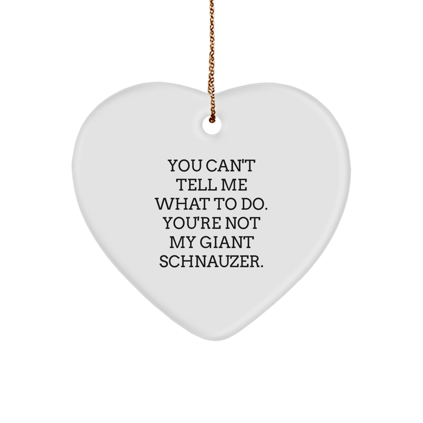 Giant Schnauzer Dog Gifts from Men to Friends, Funny Heart Ornament for Christmas Unique Gifts