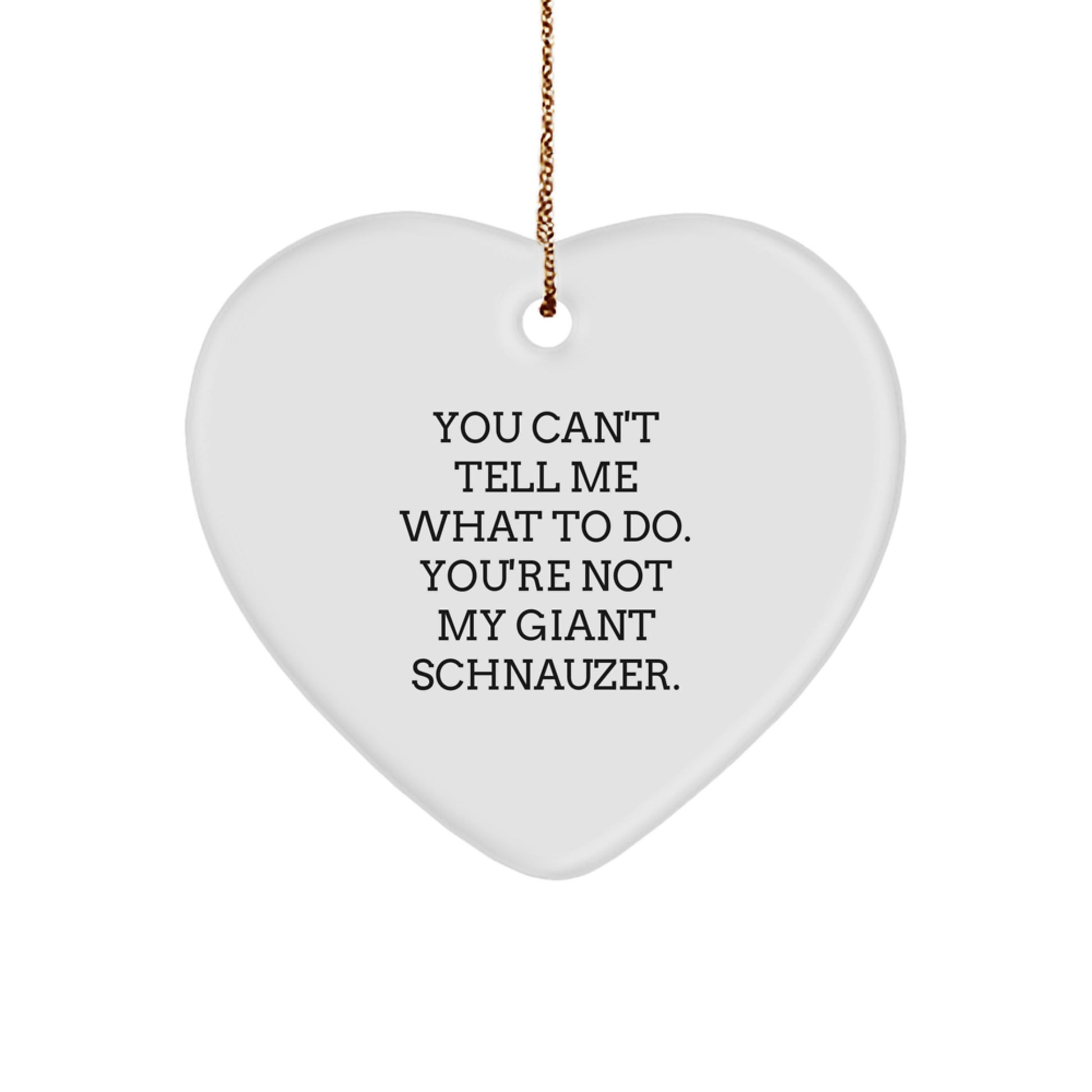 Giant Schnauzer Dog Gifts from Men to Friends, Funny Heart Ornament for Christmas Unique Gifts