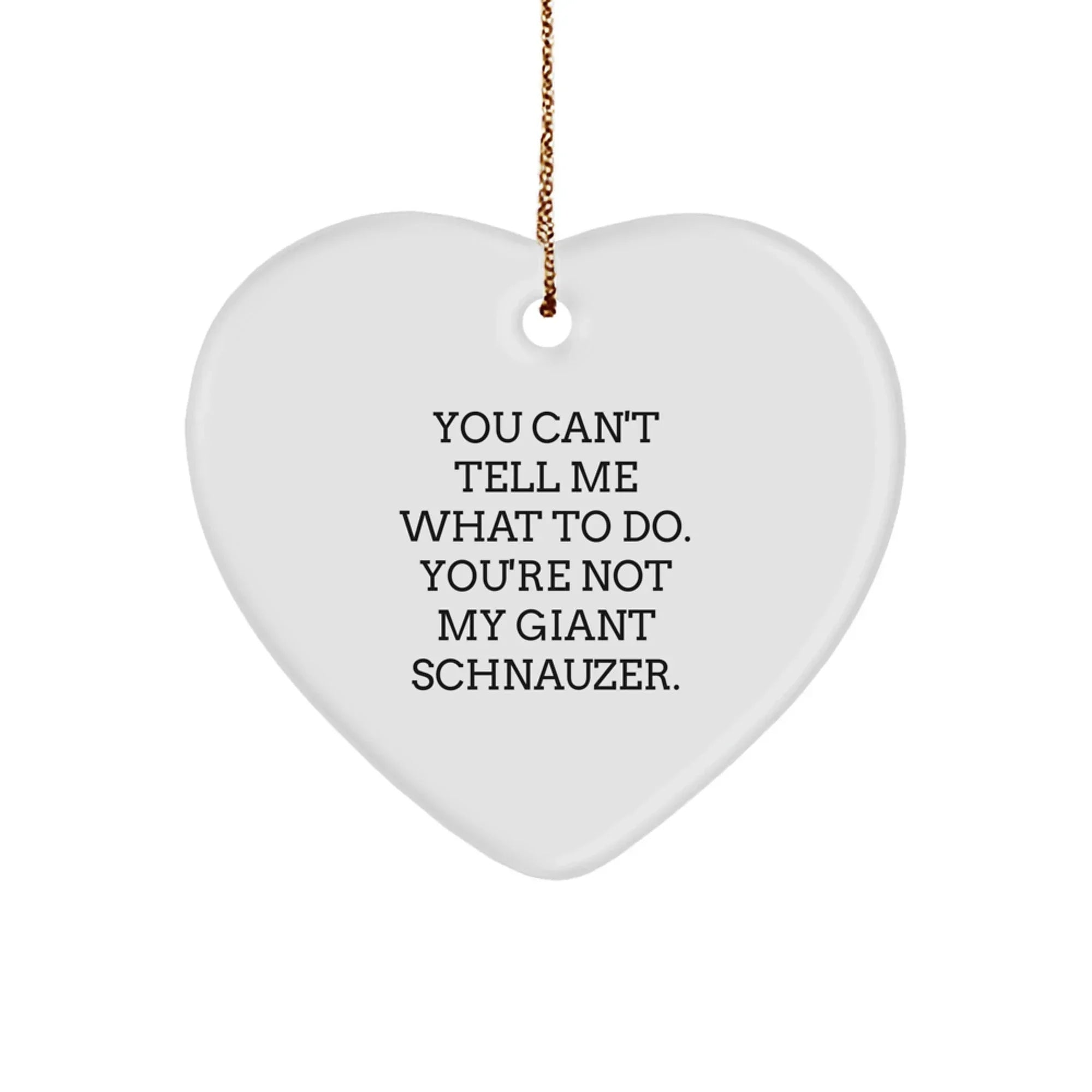 Giant Schnauzer Dog Gifts from Men to Friends, Funny Heart Ornament for Christmas Unique Gifts