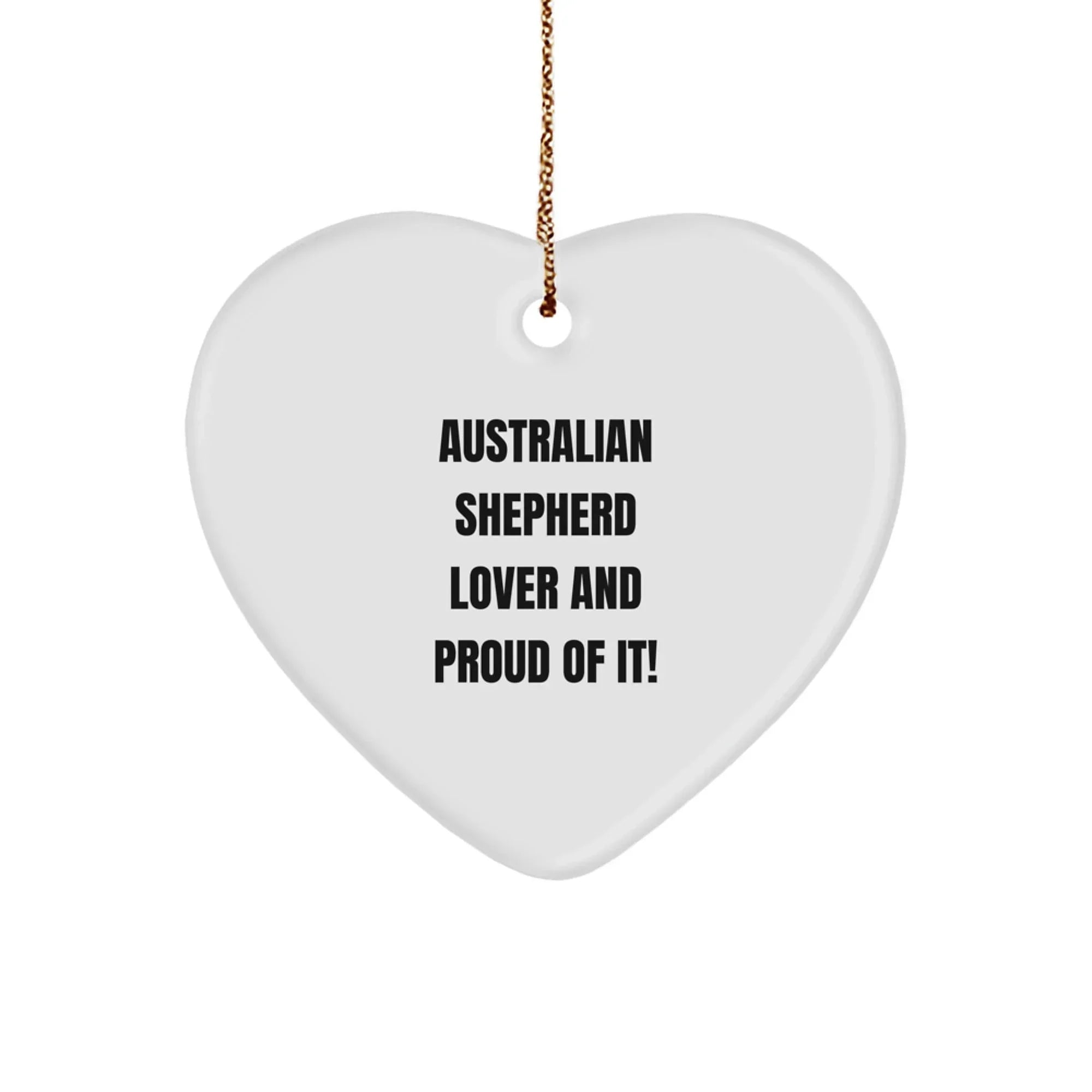Australian Shepherd Lover Heart Ornament For Dog Owners Christmas Gift
